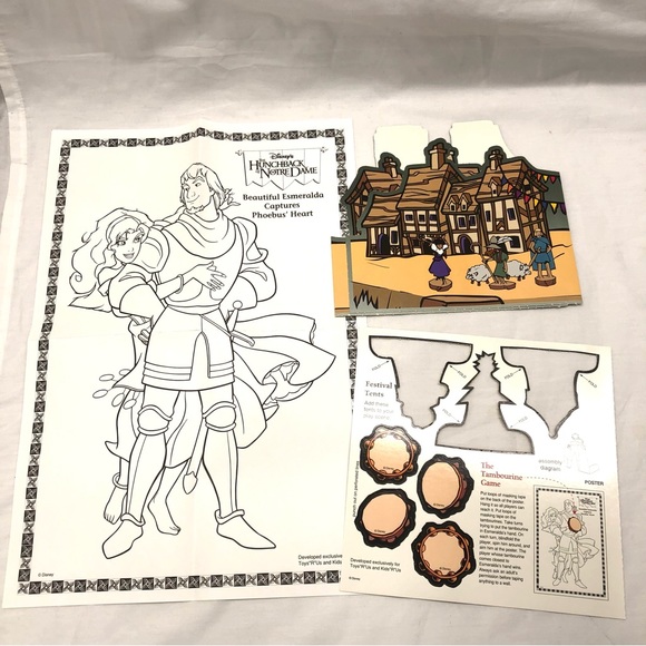 The Hunchback of Notre Dame Disney Festival Fun Kit 1996 Toy Playset - Picture 8 of 11